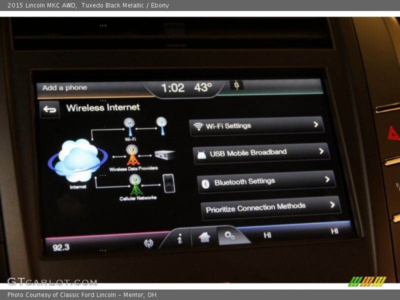 Tuxedo Black Metallic / Ebony 2015 Lincoln MKC AWD