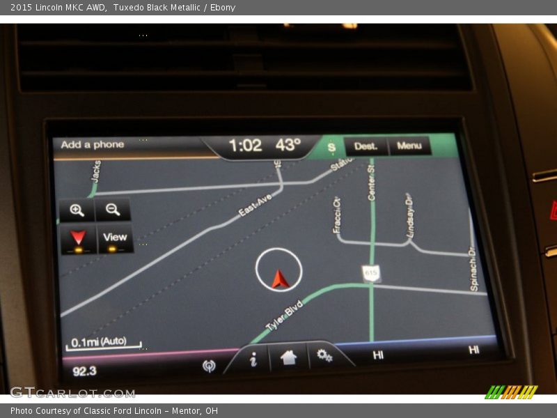 Tuxedo Black Metallic / Ebony 2015 Lincoln MKC AWD