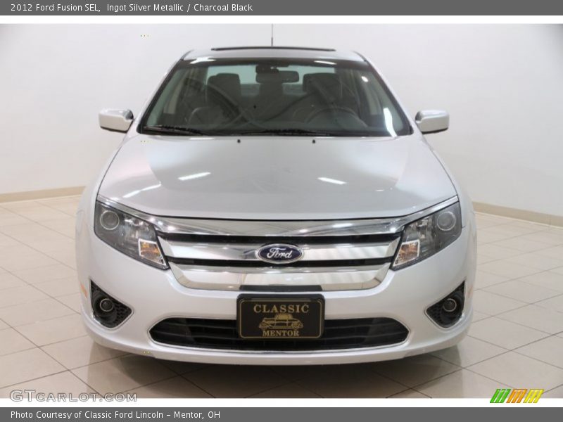 Ingot Silver Metallic / Charcoal Black 2012 Ford Fusion SEL