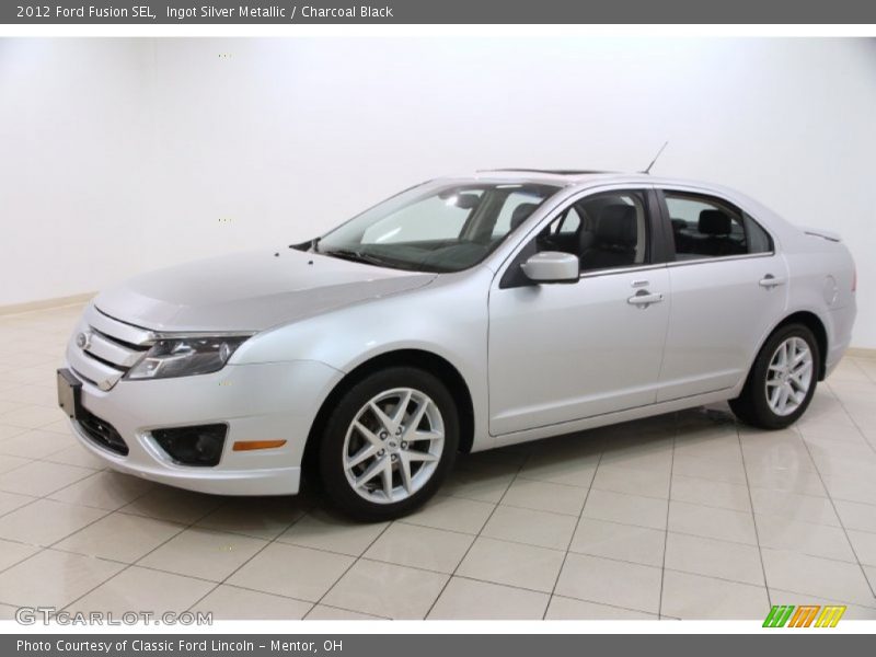 Ingot Silver Metallic / Charcoal Black 2012 Ford Fusion SEL