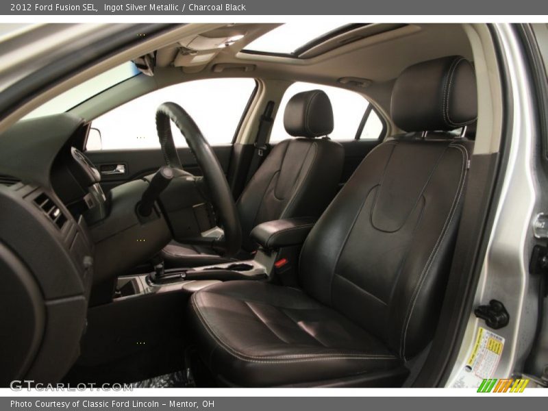 Ingot Silver Metallic / Charcoal Black 2012 Ford Fusion SEL