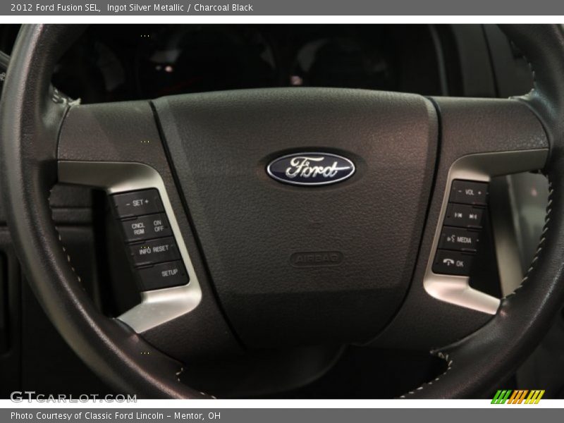Ingot Silver Metallic / Charcoal Black 2012 Ford Fusion SEL