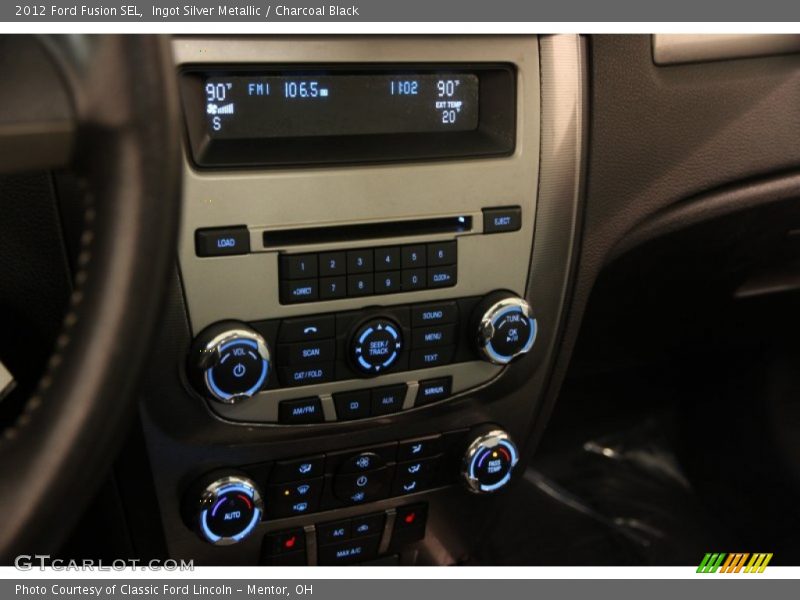 Ingot Silver Metallic / Charcoal Black 2012 Ford Fusion SEL