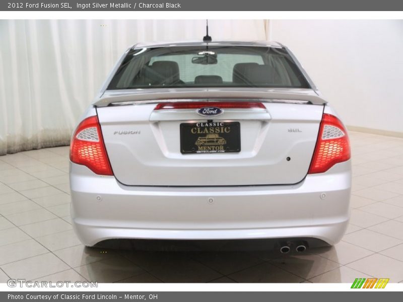 Ingot Silver Metallic / Charcoal Black 2012 Ford Fusion SEL