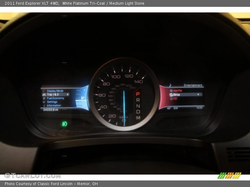 White Platinum Tri-Coat / Medium Light Stone 2011 Ford Explorer XLT 4WD