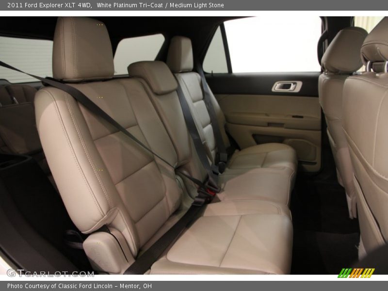 White Platinum Tri-Coat / Medium Light Stone 2011 Ford Explorer XLT 4WD