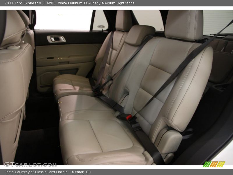 White Platinum Tri-Coat / Medium Light Stone 2011 Ford Explorer XLT 4WD