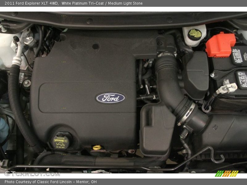 White Platinum Tri-Coat / Medium Light Stone 2011 Ford Explorer XLT 4WD