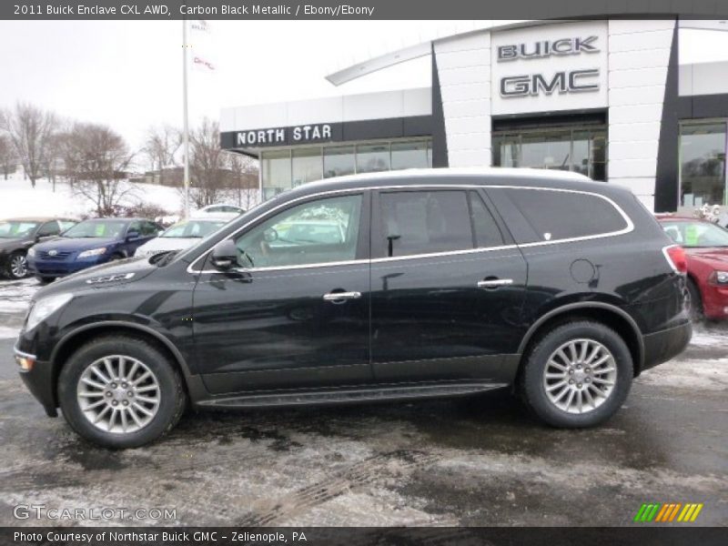 Carbon Black Metallic / Ebony/Ebony 2011 Buick Enclave CXL AWD