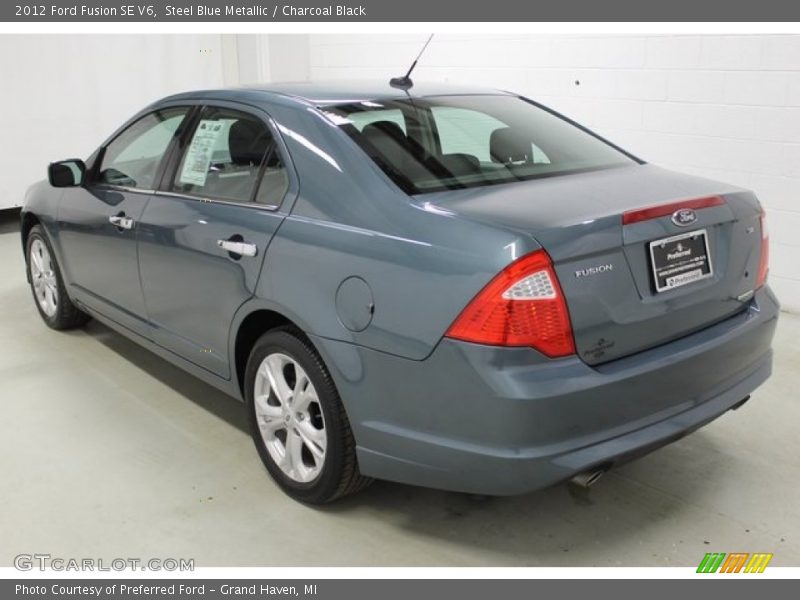 Steel Blue Metallic / Charcoal Black 2012 Ford Fusion SE V6