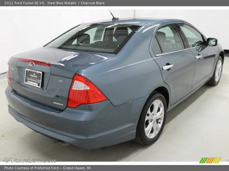 Steel Blue Metallic / Charcoal Black 2012 Ford Fusion SE V6
