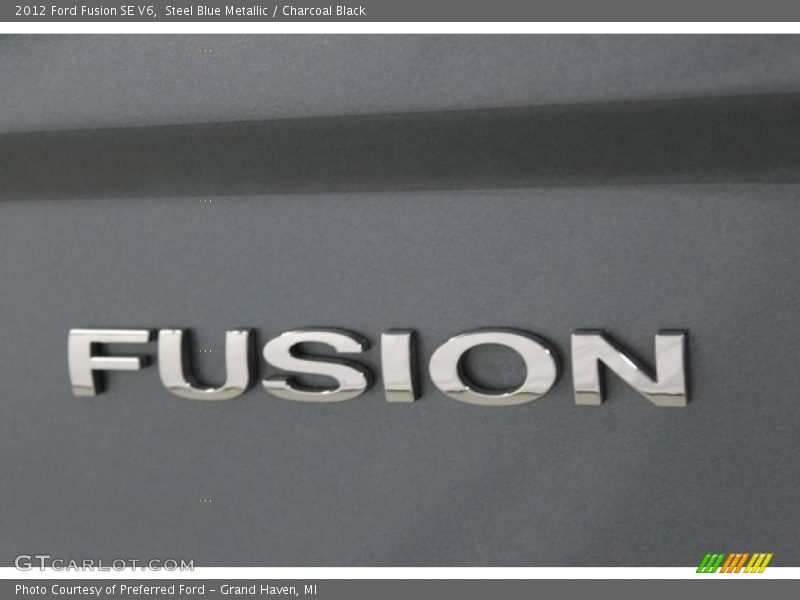 Steel Blue Metallic / Charcoal Black 2012 Ford Fusion SE V6