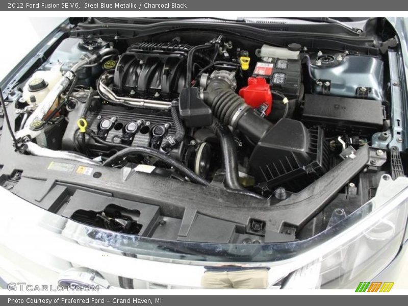 Steel Blue Metallic / Charcoal Black 2012 Ford Fusion SE V6