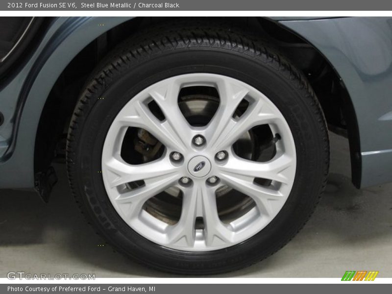 Steel Blue Metallic / Charcoal Black 2012 Ford Fusion SE V6