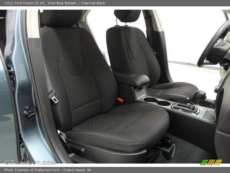 Steel Blue Metallic / Charcoal Black 2012 Ford Fusion SE V6