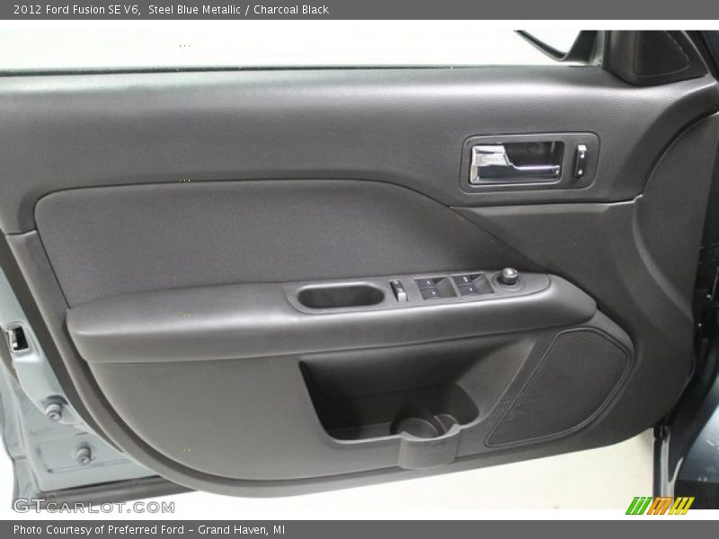 Steel Blue Metallic / Charcoal Black 2012 Ford Fusion SE V6