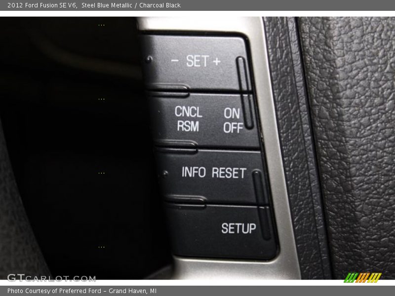 Steel Blue Metallic / Charcoal Black 2012 Ford Fusion SE V6