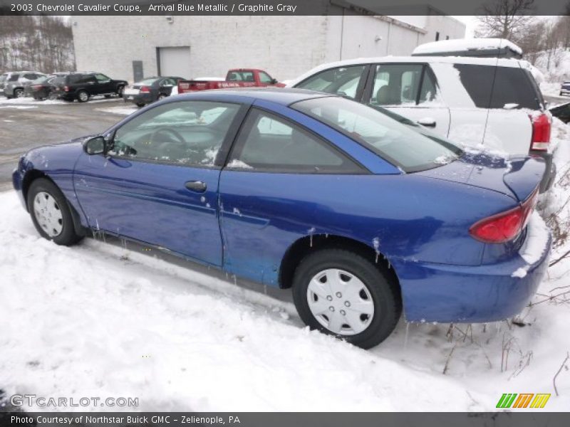 Arrival Blue Metallic / Graphite Gray 2003 Chevrolet Cavalier Coupe