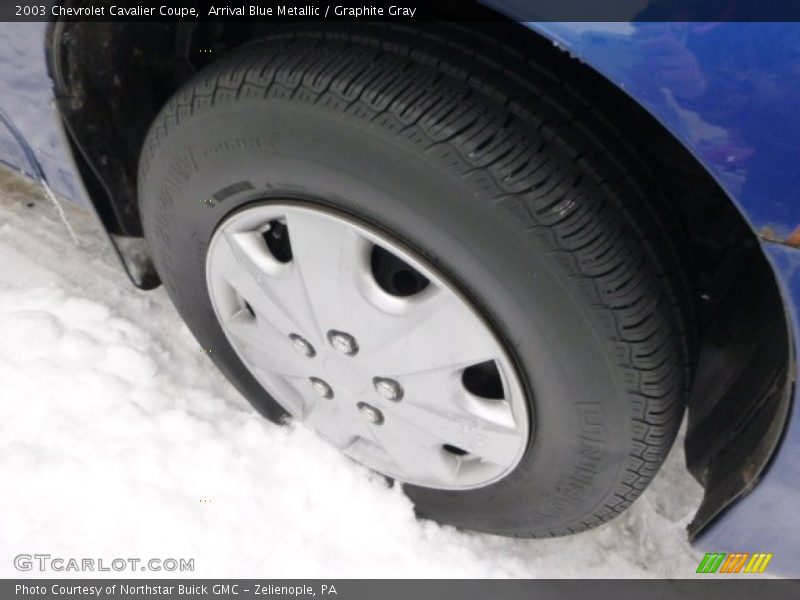 Arrival Blue Metallic / Graphite Gray 2003 Chevrolet Cavalier Coupe