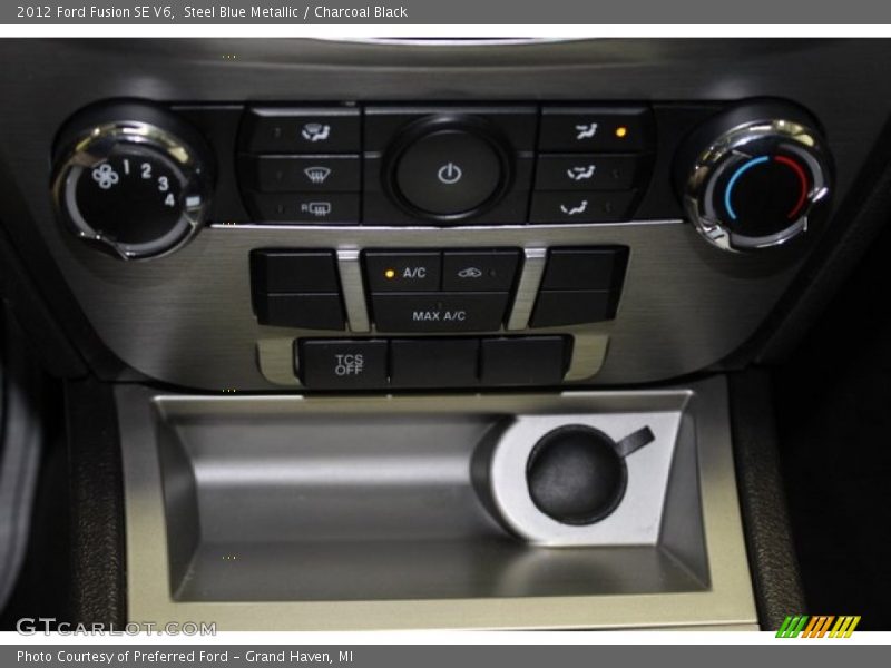 Steel Blue Metallic / Charcoal Black 2012 Ford Fusion SE V6