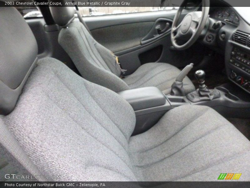 Arrival Blue Metallic / Graphite Gray 2003 Chevrolet Cavalier Coupe