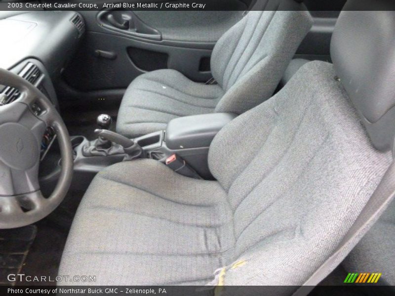 Arrival Blue Metallic / Graphite Gray 2003 Chevrolet Cavalier Coupe