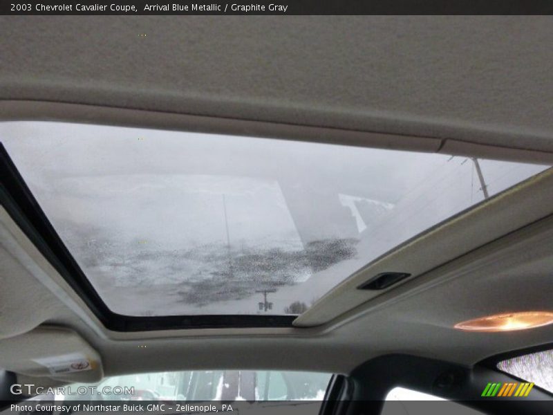 Arrival Blue Metallic / Graphite Gray 2003 Chevrolet Cavalier Coupe