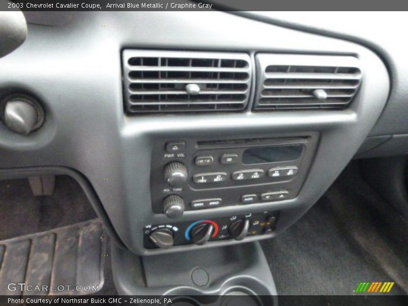 Arrival Blue Metallic / Graphite Gray 2003 Chevrolet Cavalier Coupe