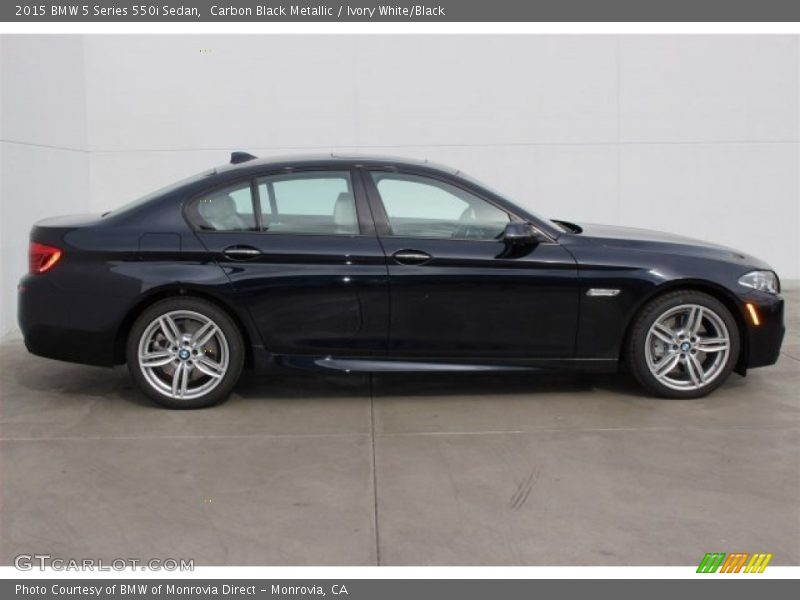 Carbon Black Metallic / Ivory White/Black 2015 BMW 5 Series 550i Sedan