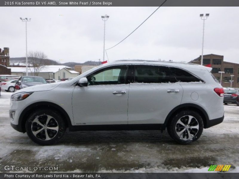  2016 Sorento EX V6 AWD Snow White Pearl