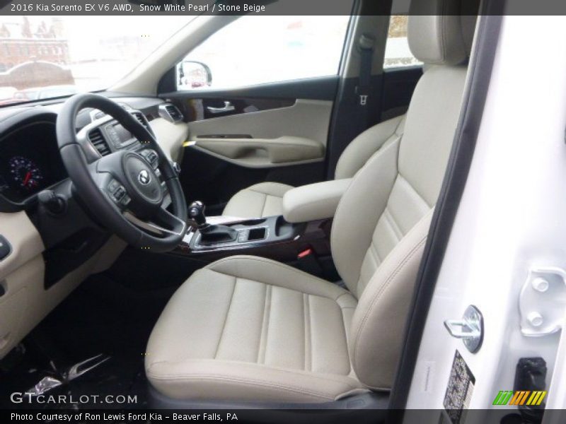 Front Seat of 2016 Sorento EX V6 AWD