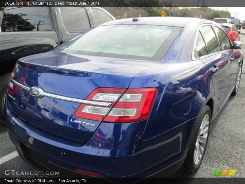 Deep Impact Blue / Dune 2014 Ford Taurus Limited