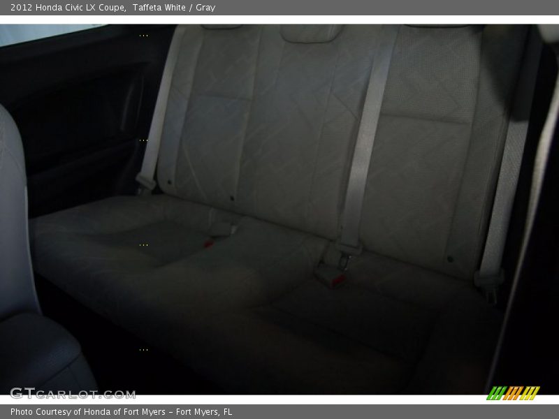Taffeta White / Gray 2012 Honda Civic LX Coupe