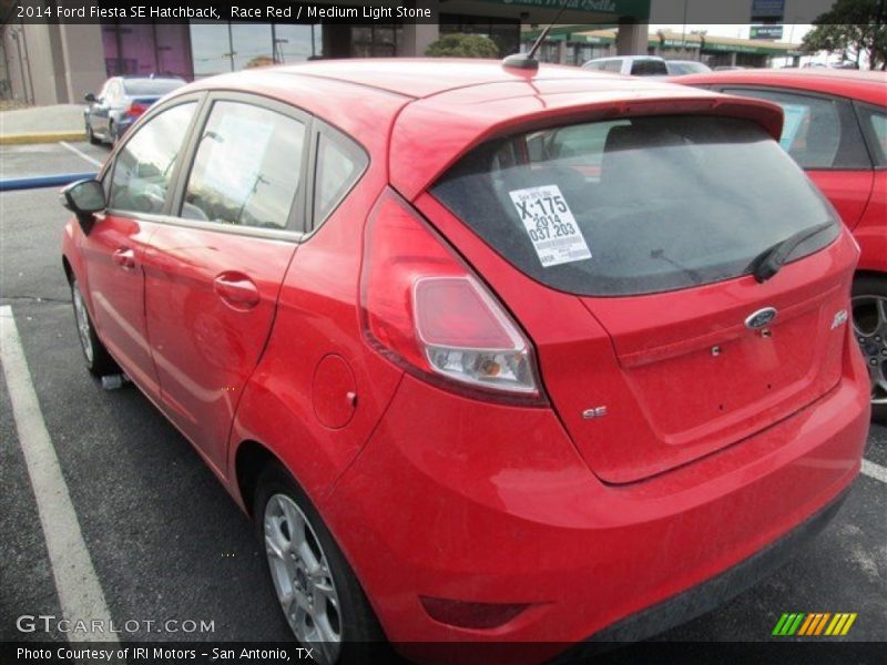 Race Red / Medium Light Stone 2014 Ford Fiesta SE Hatchback