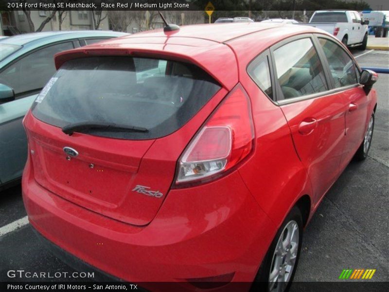 Race Red / Medium Light Stone 2014 Ford Fiesta SE Hatchback