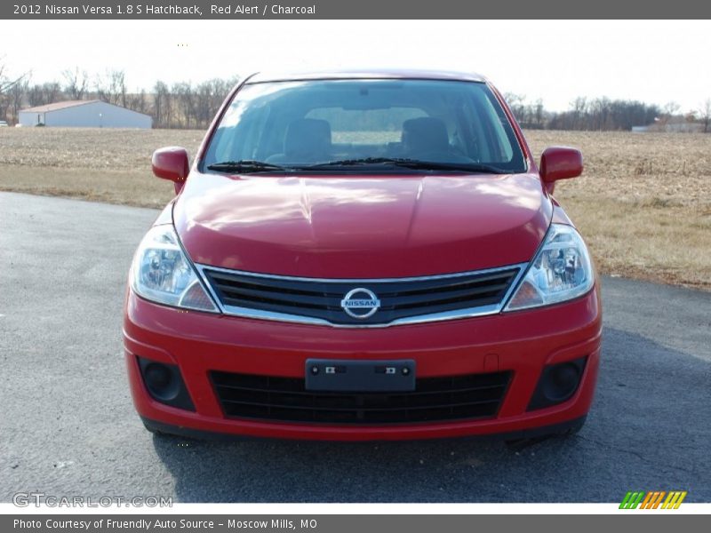 Red Alert / Charcoal 2012 Nissan Versa 1.8 S Hatchback