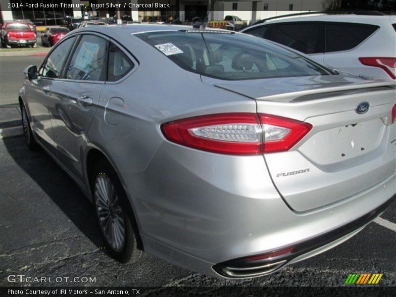 Ingot Silver / Charcoal Black 2014 Ford Fusion Titanium