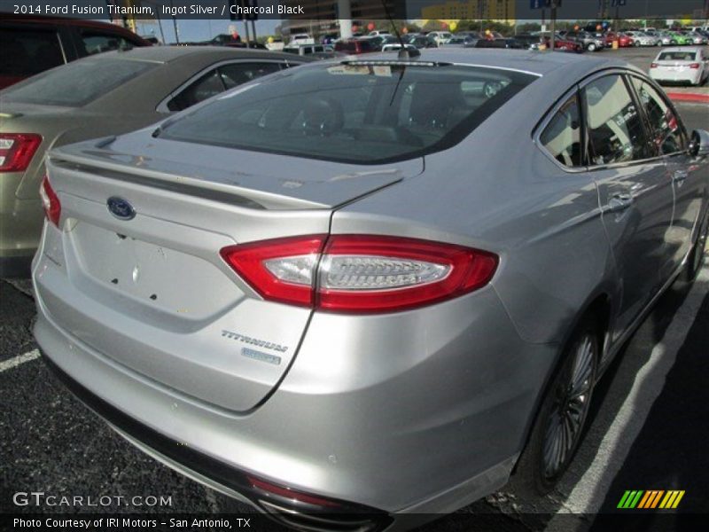 Ingot Silver / Charcoal Black 2014 Ford Fusion Titanium