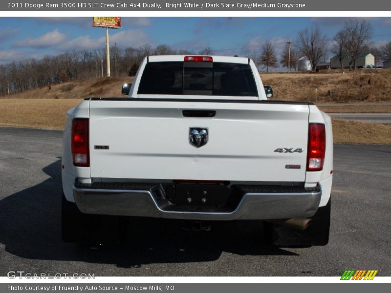 Bright White / Dark Slate Gray/Medium Graystone 2011 Dodge Ram 3500 HD SLT Crew Cab 4x4 Dually