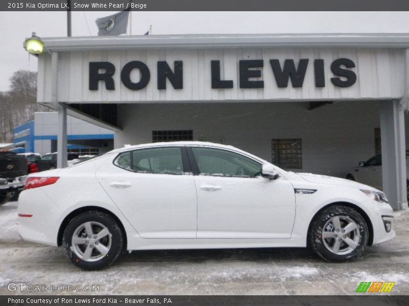 Snow White Pearl / Beige 2015 Kia Optima LX