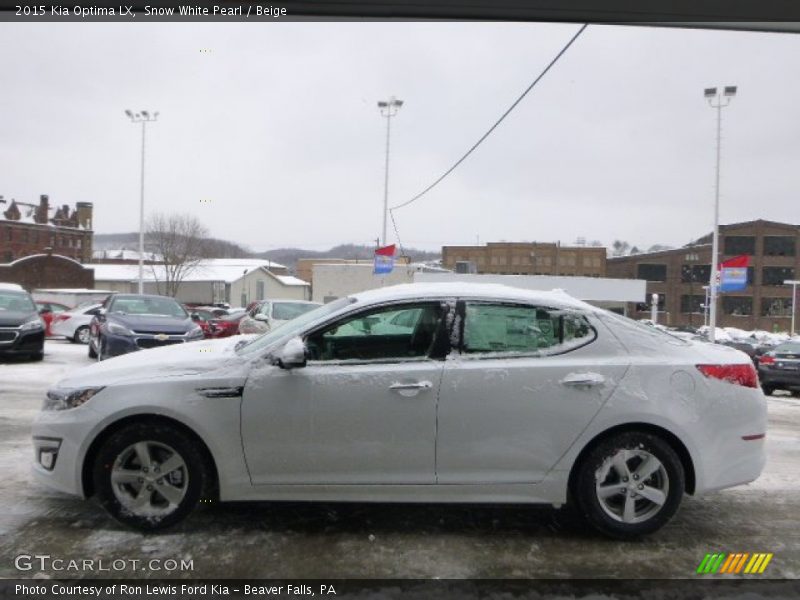 Snow White Pearl / Beige 2015 Kia Optima LX