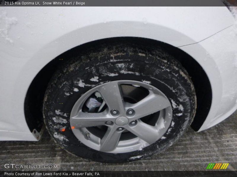 Snow White Pearl / Beige 2015 Kia Optima LX
