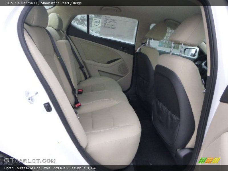 Snow White Pearl / Beige 2015 Kia Optima LX