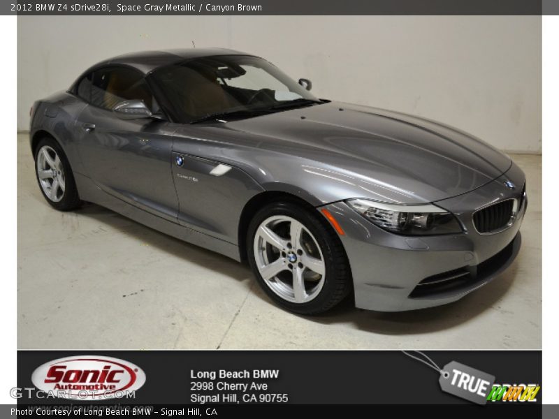 Space Gray Metallic / Canyon Brown 2012 BMW Z4 sDrive28i