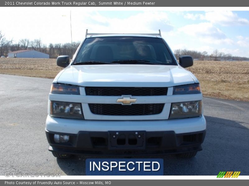 Summit White / Medium Pewter 2011 Chevrolet Colorado Work Truck Regular Cab