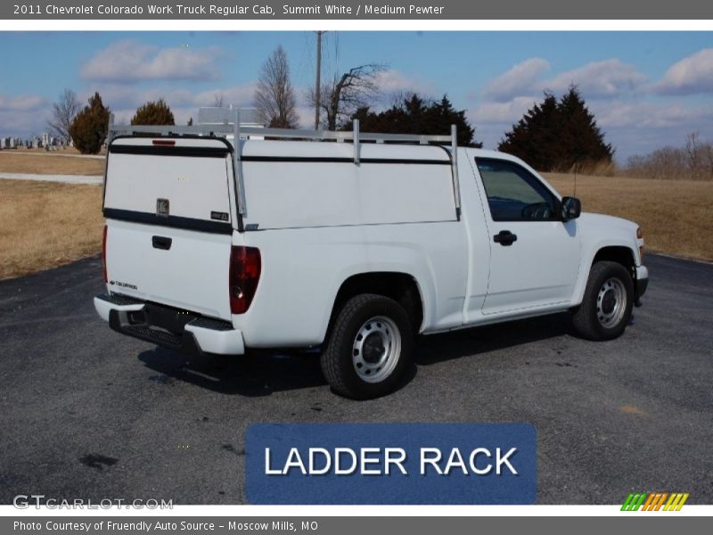 Summit White / Medium Pewter 2011 Chevrolet Colorado Work Truck Regular Cab