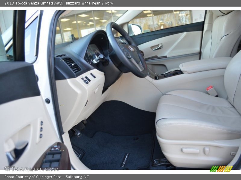 Blizzard White Pearl / Ivory 2013 Toyota Venza Limited AWD