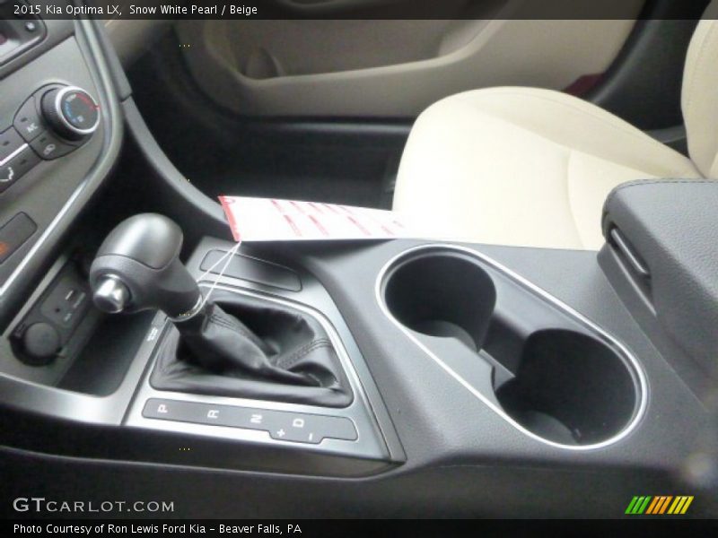 Snow White Pearl / Beige 2015 Kia Optima LX