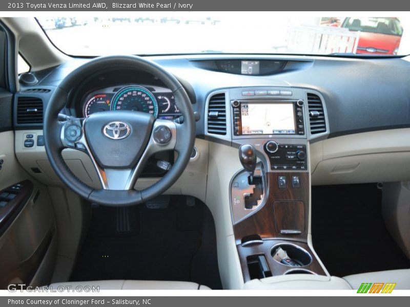 Blizzard White Pearl / Ivory 2013 Toyota Venza Limited AWD