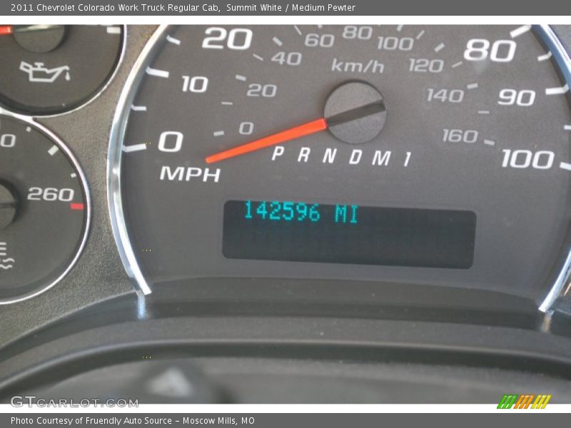 Summit White / Medium Pewter 2011 Chevrolet Colorado Work Truck Regular Cab